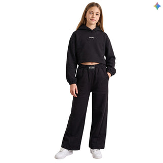 Disclaimer Pantaloni Sportivi A Palazzo Con Strass 26IDK59263N Per Bambina