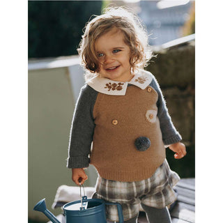 SNUG T-shirt Avorio Con Ricamo Floreale 934BB6W013G53/1 Per Neonata