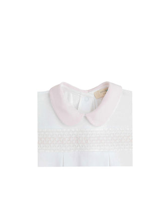 baby gi Tutina con ricamo punto smock BG52M