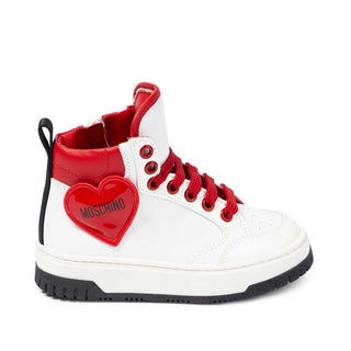 Moschino Sneakers Applicazioni Cuore 75893 In Pelle