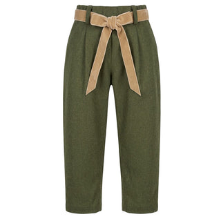 J.o Milano Pantaloni Verdi Con Cintura In Vita 2664M3J Per Bambina