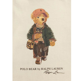 Polo Ralph Lauren T-shirt Avorio Con Polo Bear 320B27298001 Per Neonato