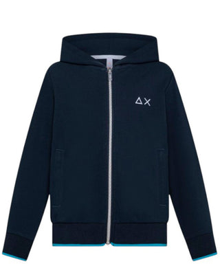 Sun68 Felpa Con Zip F35310 e Cappuccio