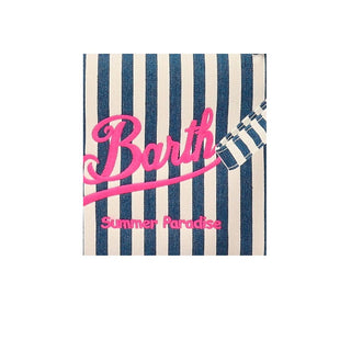 Mc2 Saint Barth Pochette in denim con logo ALINE L 01196H