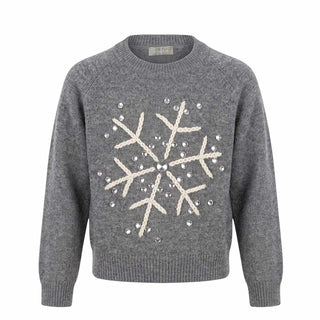 Il Gufo Pullover mit Applikationen A21MA384EM220