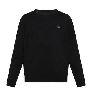 Sun68 Maglia In Misto Lana K45301N Con Logo