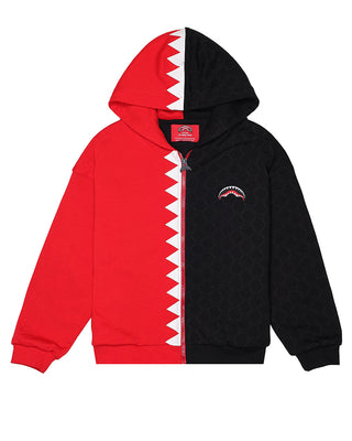 SPRAYGROUND Felpa in cotone con zip e cappuccio SPY1320G