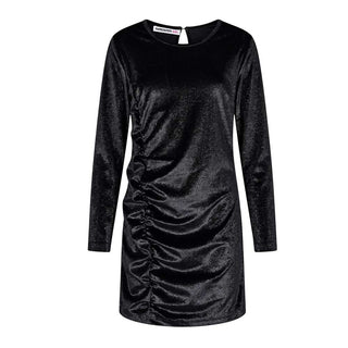 Patrizia Pepe Abito In Velluto Lurex Nero 7A0052/J0065-K103 Per Bambina
