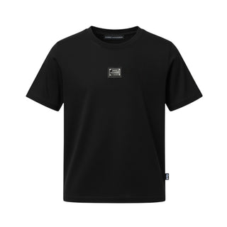 Daniele Alessandrini T-shirt Nera In Cotone Con Logo Per Bambino 1236M00532N