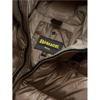 Blauer Giubbino trapuntato a righe Adams da bambino 25WBLKC02426