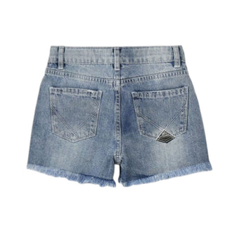 Roy Roger's Shorts In Denim Chiaro Per Bambina RG158/7027