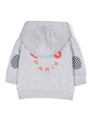 Kenzo Felpa con zip e cappuccio K05493