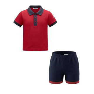 Moncler Completo Con Polo E Bermuda Per Neonato E19518812350