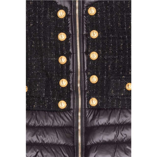 Balmain Giubbino in bi-tessuto con bottoni logati BT2A77-E0118 CON CERNIERA