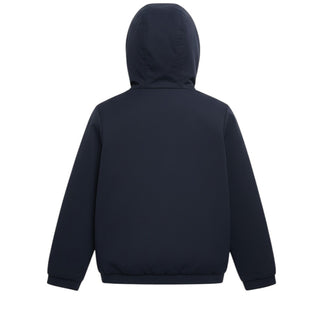 RRD Giubbino Impermeabile Blu Con Cappuccio 20804