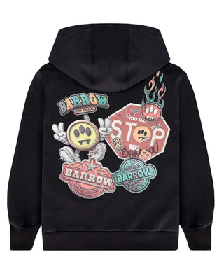 Barrow Felpa con cappuccio e stampa multicolor F5BKJUHS224