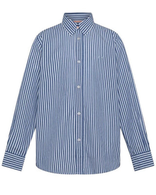 Sun68 Camicia A Righe S35303 In Popeline Di Cotone