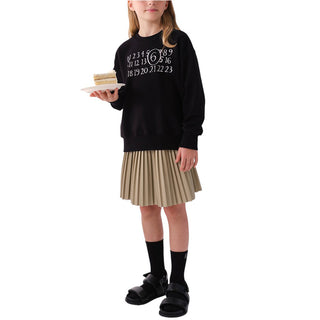 MM6 Maison Margiela Gonna Plissettata Beige In Similpelle M60999-MM07F-M6709