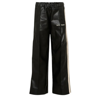 Palm Angels Pantaloni Neri In Ecopelle F6PAJBPA165/110 Per Bambini