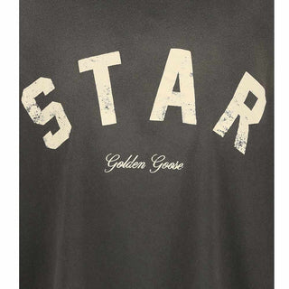 Golden Goose T-shirt Girocollo Grigia Con Logo GUP01873.P002419.60666
