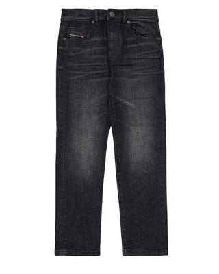 Diesel Jeans Straight leg in denim nero sfumato J00809-KXBQQ