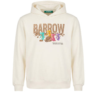 Barrow Felpa Avorio Con Cappuccio E Stampa F6BWUAHS064-412