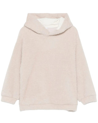 Lù:Lù Maglia beige con cappuccio da bambina LL3293