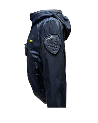 Blauer Giubbino con cappuccio 25SBLKC06443