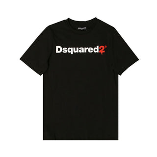 Dsquared2 T-shirt girocollo con logo frontale DQ046T-D00XG