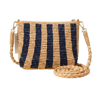 Mc2 Saint Barth Pochette In Raffia Naturale A Righe RAFP001/02766L