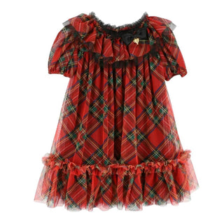 Angel's Face MARTA Tartan Tulle Dress For Girls