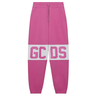 Gcds Pantaloni jogger in cotone con logo B1XM3001JD1