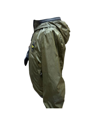 Blauer Giubbino con cappuccio 25SBLKC06443