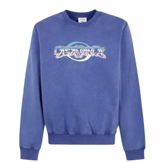 Casa Blanca Felpa Girocollo MPF25-JTP-293-02 Con Stampa Frontale