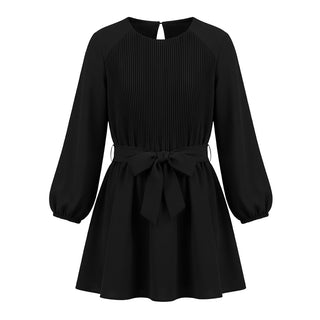 Kocca Abito Midi Nero Con Cintura A26JAB9514ABUN1414 Per Bambina