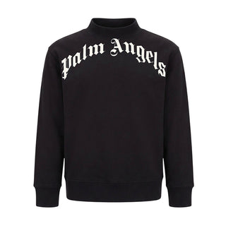 Palm Angels Felpa Nera Con Logo F6PAJBSW014/110 Per Bambini