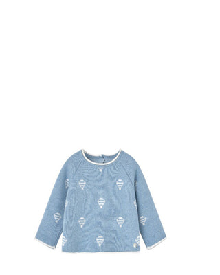 Paz Rodriguez Two-piece romper with hot air balloon embroidery 014-122220