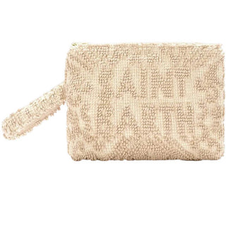 Mc2 Saint Barth Pochette Aline In Cotone Beige Con Ricamo Tufting ALI0016/00102L