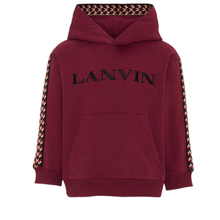 Lanvin Felpa Con Cappuccio E Logo N30423/955 Per Bambini