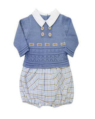 Doctor Kids Velvet Romper dk2141 With Buttons