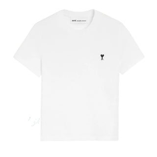 Amis Paris T-shirt Bianca In Jersey Per Donna FTS347.724/100