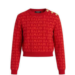 Balmain Cropped Sweater 6R9A30
