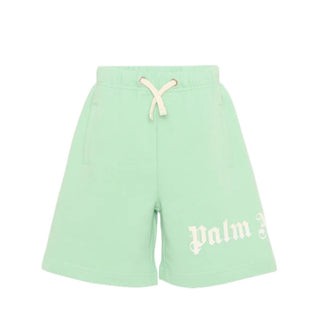 Palm Angels Bermuda Verde In Felpa Con Logo PBCI006S26FLE001/080