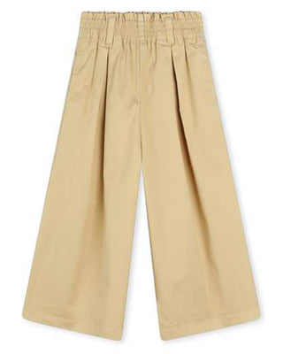 Kenzo Pantaloni beige in twill da bambina K60540