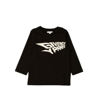 Givenchy T-shirt girocollo con logo frontale H05141