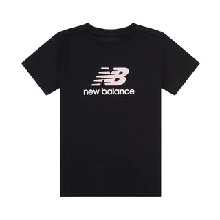 New Balance T-shirt Nera Con Stampa LAKG0246-BK034 Per Bambina