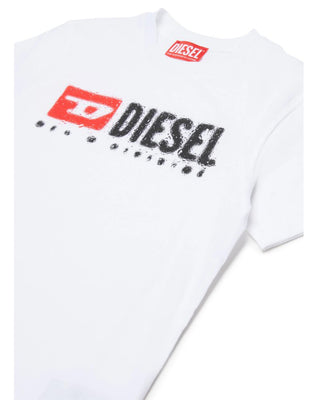 Diesel T-shirt in jersey con stampa logo J02475-00YI9