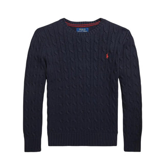 Polo Ralph Lauren Maglia Blu A Trecce Per Bambini 322702674060