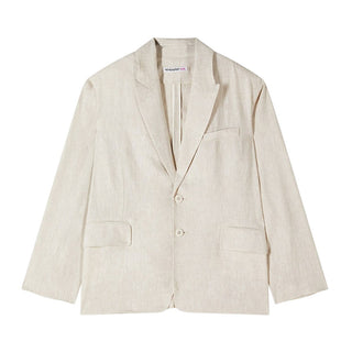 Patrizia Pepe Giacca Beige In Misto Lino Da Ragazza 7S0287/A713