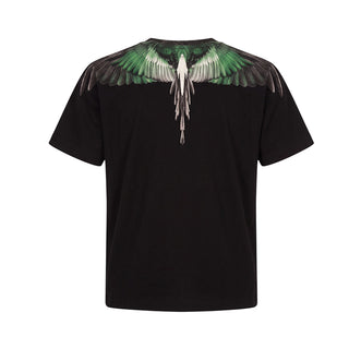 Marcelo Burlon T-shirt Nera Con Wings F6CMJBTH031-110 Per Bambini